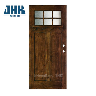 ガラス付きマホガニー木製ドアのデザイン