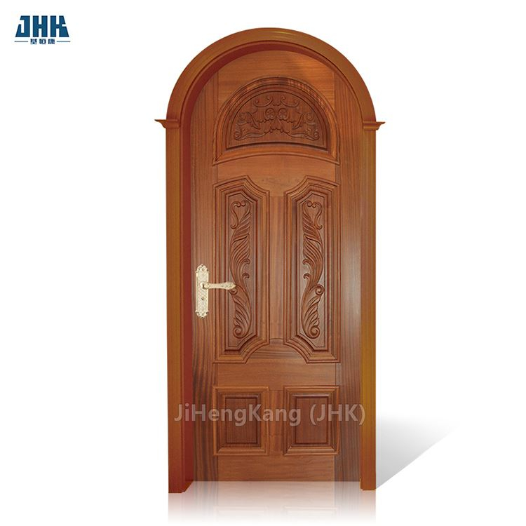 トップアーチスタイルのアルダー材のドア