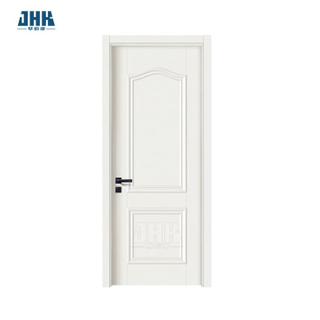 派手な木製シングルデザインの白いプライマードア